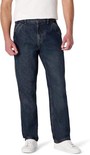 Men's Rigid Relaxed-Fit Workwear Carpenter Jeans
