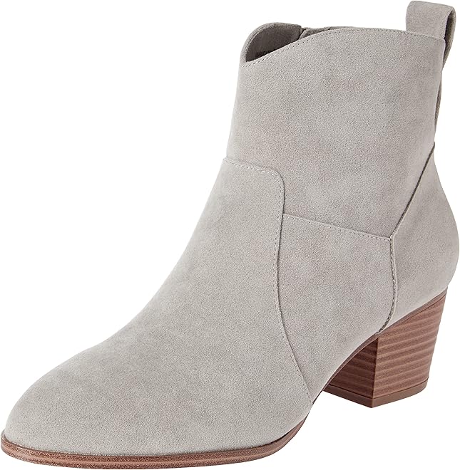Women's Western Ankle Boots with Block Heel