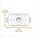 Blacklock Lightweight Cast Iron Double Burner Griddle