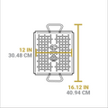 13 x 12 Inch Seasoned Carbon Steel Grilling Basket