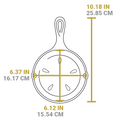 6.5 Inch Seasoned Cast Iron Smoker Skillet