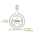 6.5 Inch Seasoned Cast Iron Smoker Skillet