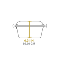 5 Quart Cast Iron Double Dutch Oven