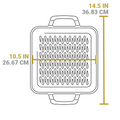 Chef Collection 11 Inch Cast Iron Square Grill Topper